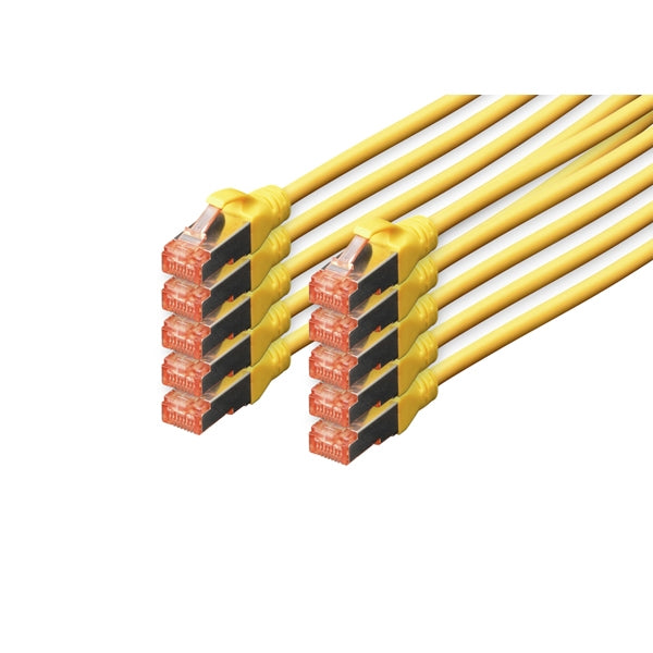 DIGITUS CHICOTE CAT 6 S-FTP LSZH 2MT PACK 10 AMARELO