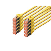 DIGITUS HARNESS CAT 6 S-FTP LSZH 3MT PACK 10 YELLOW