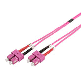 DIGITUS CHICOTE FIBRA DPX MULTIMODE 50/125 SC/SC OM4 - 1MT