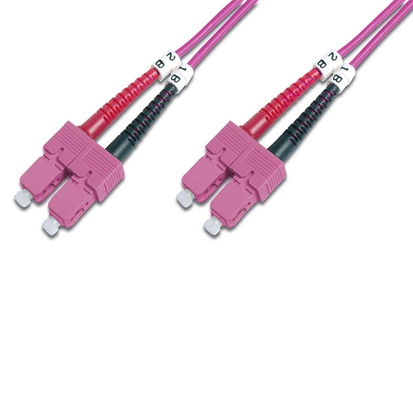 DIGITUS CHICOTE FIBRA DPX MULTIMODE 50/125 SC/SC OM4 - 5MT