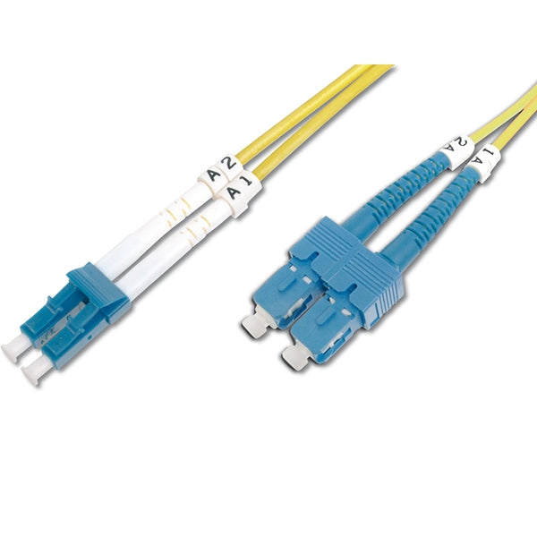 DIGITUS CHICOTE FIBRA DPX SINGLE MODE 09/125 LC/SC-APC OS2 - 2MT