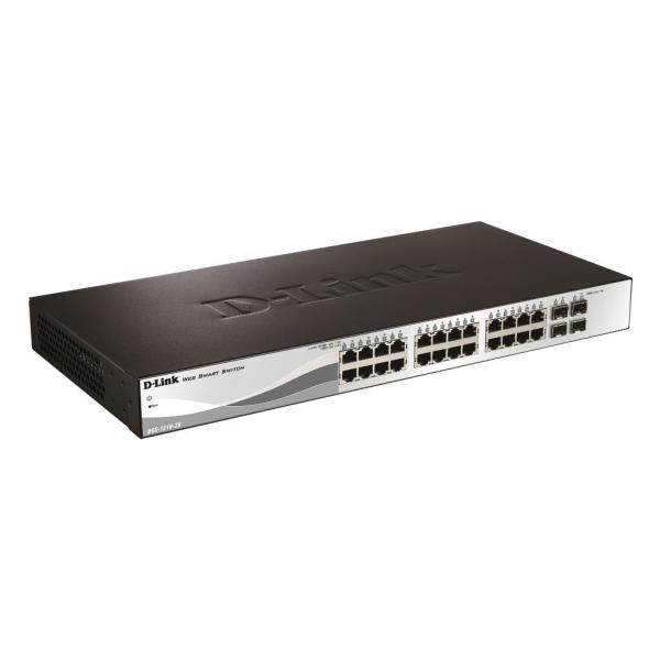 D-LINK SMART SWITCH GIGABIT 24x1000 POE + 4xCOMBO-RACK