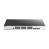D-Link DGS 3000-28LP - Switch - Managed - 24 x 10/100/1000 (PoE) + 4 x SFP - Rail mountable - PoE (193W)