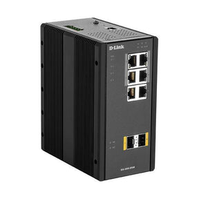 D-LINK SWITCH L2 MANAGED INDUSTRIAL DIN-RAIL 6x10/100/1000 (4xPOE 120W)+ 4xSFP