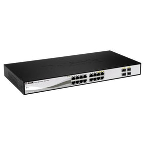 D-Link Web Smart DGS-1210-16 - Switch - Managed - 16 x 10/100/1000 + 4 x Shared SFP - desktop