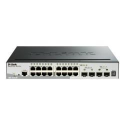 D-Link SmartPro DGS-1510-20 - Switch - L3 - Managed - 16 x 10/100/1000 + 2 x Gigabit SFP + 2 x 10 Gigabit SFP+ - desktop, rail mountable
