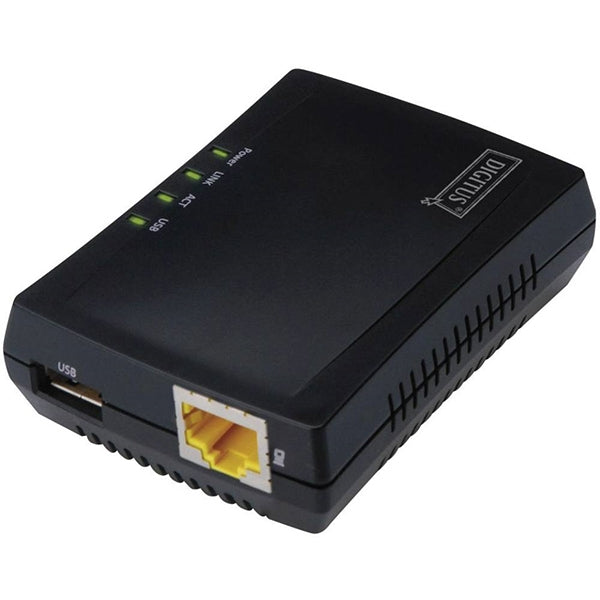 DIGITUS PRINT SERVER & NAS SERVER (1xUSB 1xLAN)