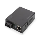 DIGITUS POE MEDIA CONVERTER SINGLEMODE 10/100/1000BASE-T TO 1000BASE-LX SC 20 KM