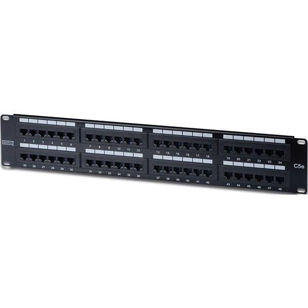 DIGITUS PATCH PANEL 19 48P CAT5E 2U UTP BLACK