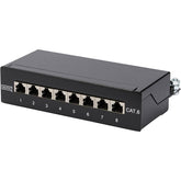 PATCH PANEL DIGITUS 10 8P CAT6 1U BLINDADO NEGRO