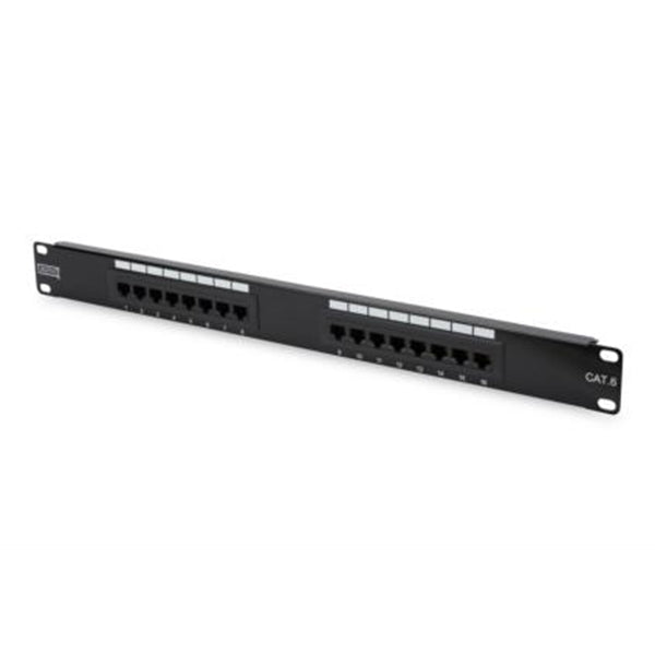 DIGITUS PATCH PANEL 19 16P CAT6 1U UTP BLACK