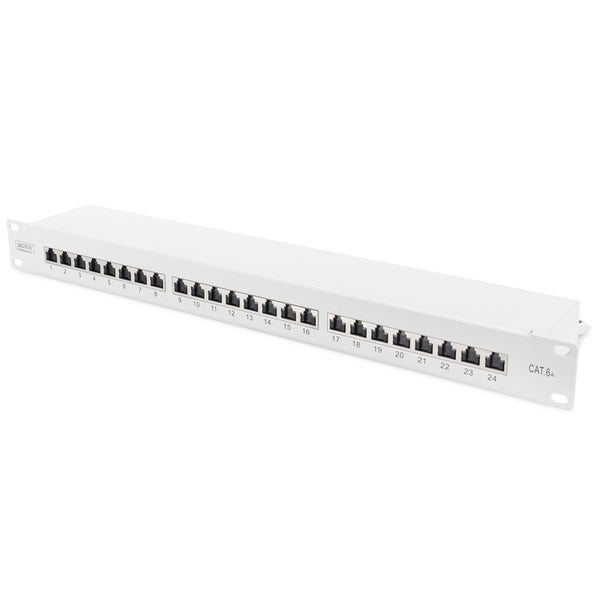 DIGITUS PATCH PANEL 19 24P CAT6A 1U BLINDADO CINZA