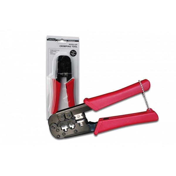 DIGITUS CUTTING PLIERS RJ11/RJ45 W/ SCISSORS AND STRIPPING