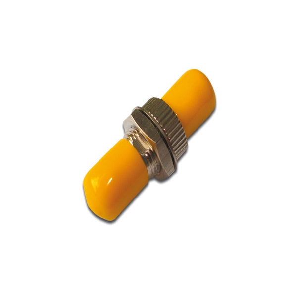 DIGITUS FO COUPLER SIMPLEX ST TO ST SM CERAMIC SLEEVE METAL YELLOW DUST CAPS