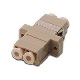 DIGITUS ADAPTER FIBER OPTIC LC/LC DUPLEX MULTIMODE BEIGE