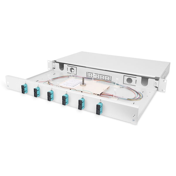 PANEL FIBRA DIGITUS 06xSC DUPLEX OM3 MM 1U (EQUIPADO) - PROMO FIN DE EXISTENCIAS