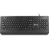 TECLADO NGS DOT TECLAS CIRCULARES CON REPOSAMUÑECAS NEGRO