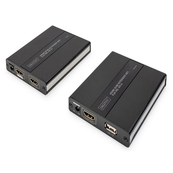 EXTENSOR DIGITUS HDMI KVM SOBRE CAT 5/5A/6 1080P 60M BAJA LATENCIA