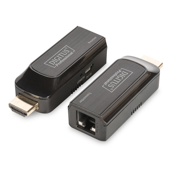 CONJUNTO DIGITUS MINI EXTENSOR HDMI FULL HD 50M CAT6/6A/7 ALIMENTADO VÍA MICRO USB