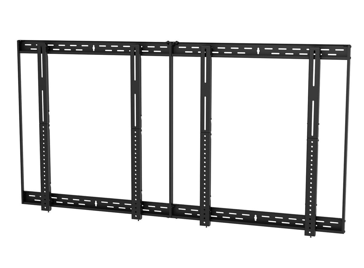 Peerless-AV SmartMount DS-VW655-2X2 - Bracket - for 2x2 video wall - matte black coating - screen size: 46"-55" - mounting interface: up to 600 x 400 mm - wall mountable