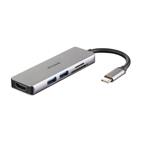 D-LINK HUB USB-C 5 IN 1 WITH HDMI