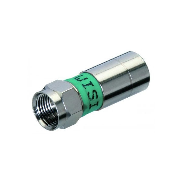 WISI CONNECTOR F (MALE) COMPRESSION ECO F/CABLE TYPE RG6 COAXIAL