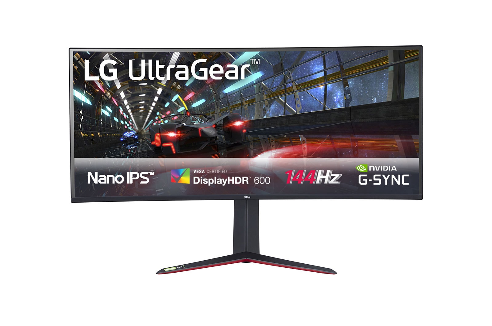 LG UltraGear 38GN950-B - Pantalla LED - curva - 37.5" - 3840 x 1600 UWQHD+ @ 144 Hz - Nano IPS - 450 cd/m² - 1000:1 - DisplayHDR 600 - 1ms - 2xHDMI, DisplayPort