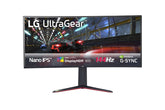 LG UltraGear 38GN950-B - Pantalla LED - curva - 37.5" - 3840 x 1600 UWQHD+ @ 144 Hz - Nano IPS - 450 cd/m² - 1000:1 - DisplayHDR 600 - 1ms - 2xHDMI, DisplayPort