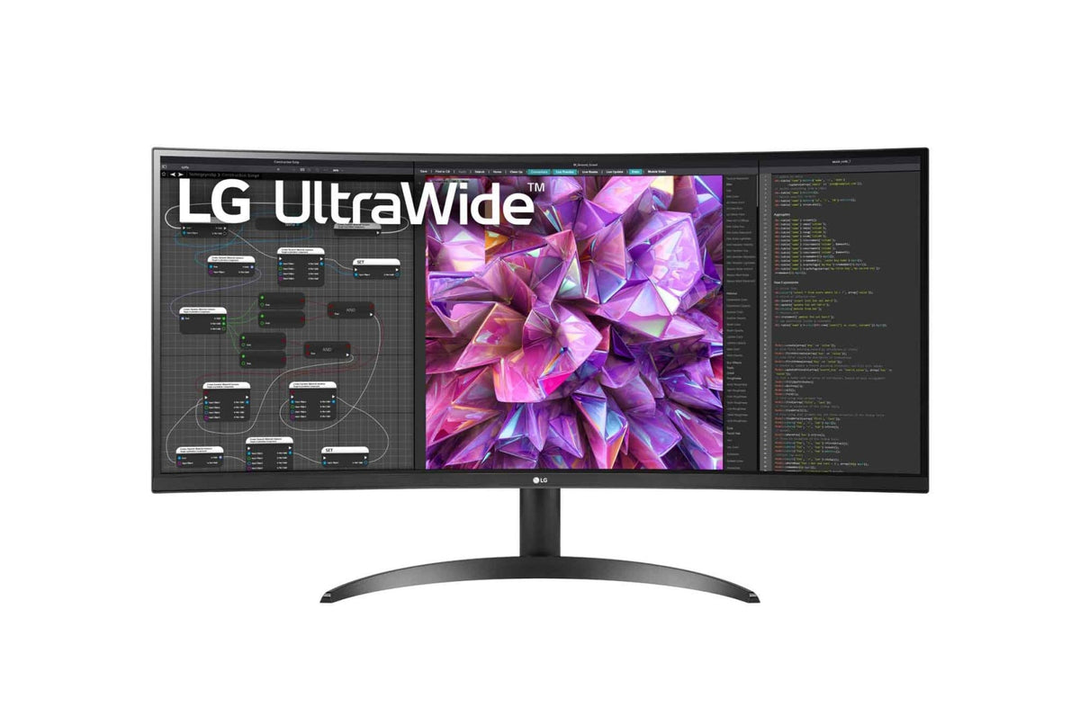 LG 34WQ60C-B - LED Monitor - curved - 34.14" - 3440 x 1440 UWQHD @ 60 Hz - IPS - 300 cd/m² - 1000:1 - HDR10 - 5 ms - 2xHDMI, DisplayPort