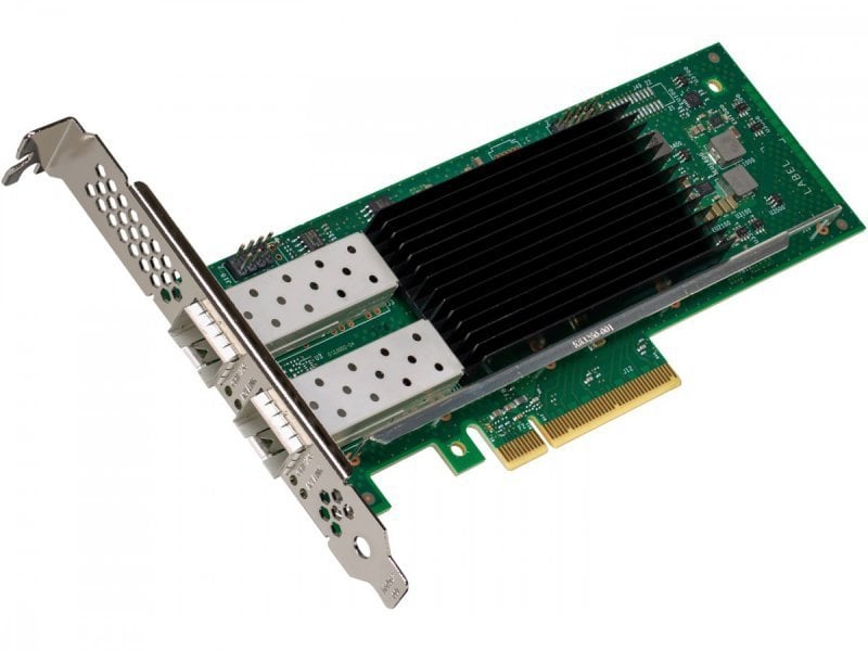 Adaptador de red Intel Ethernet E810-XXVDA2 - Adaptador de red - PCIe 4.0 x8 de bajo perfil - 25 Gigabit SFP28 x 2 (E810XXVDA2BLK)