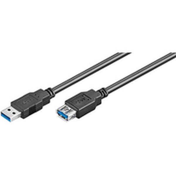 EWENT EXTENSION CABLE USB 2.0 M/F BLACK 3MT