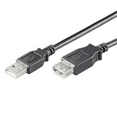 EWENT CABO EXTENSÃO USB 2.0 M/F PRETO 1.8MT