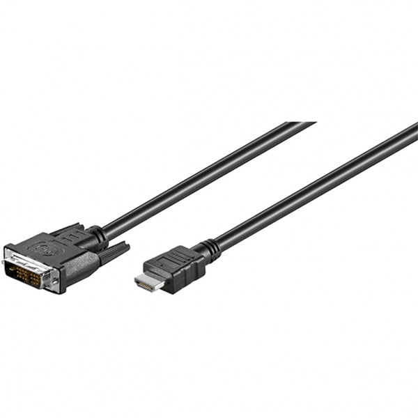 CABLE EWENT ADAPTADOR HDMI A/M DVI-D 2MT