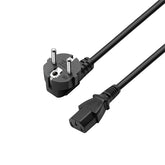 EWENT CABO POWER C13 COUPLER 90 GRAUS 3.0MT BLACK