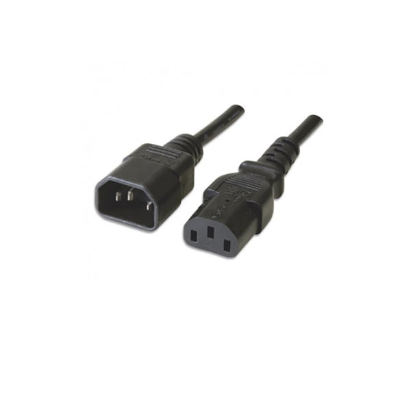 EXTENSIÓN DE CABLE DE ALIMENTACIÓN EWENT 1.8MT ACOPLADOR C14/ ACOPLADOR C13