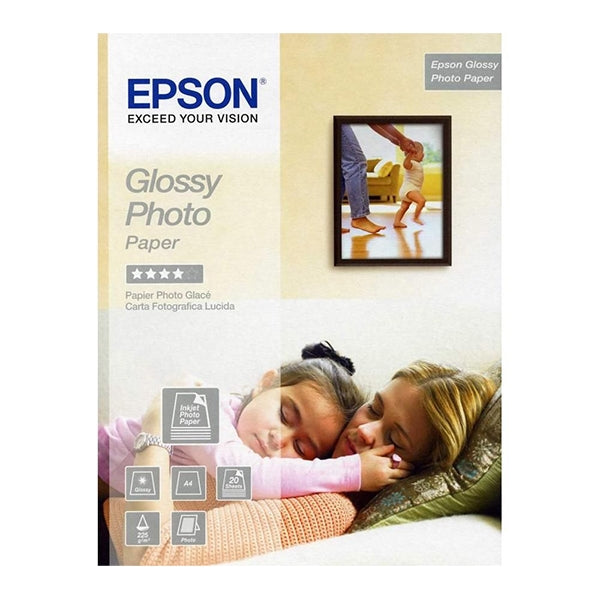 PAPEL EPSON BRILLO FOTO A4 20FLS 225GRS