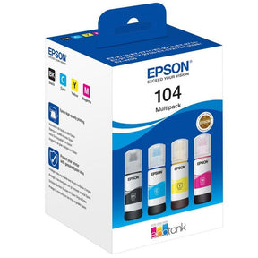 PACK TINTA EPSON 4 COLORES 104 ET-27xx/4700