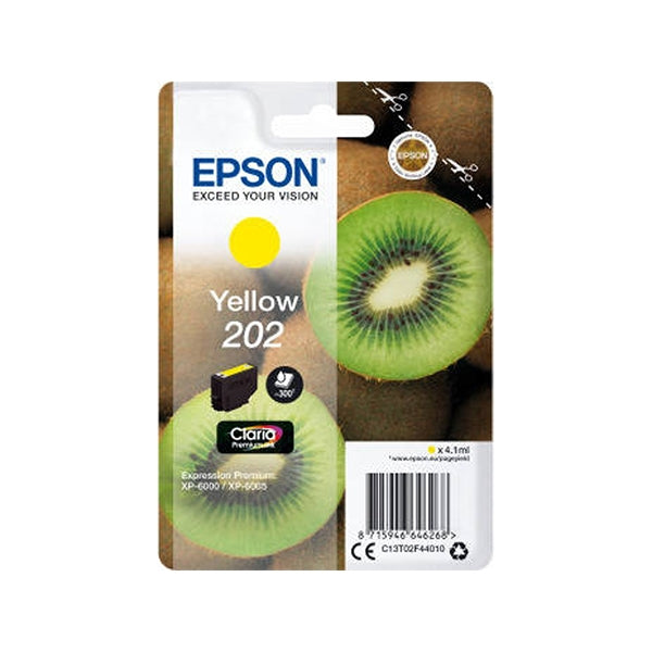 TINTA AMARILLA EPSON 202 CLARIA PREMIUM XP-6000/6005