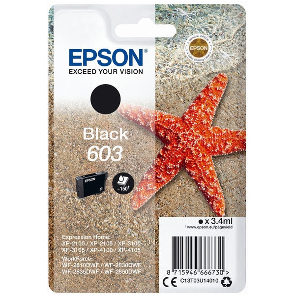 CARTUCHO DE TINTA EPSON NEGRO 603 XP-28xx/ 3100/21xx/ 3105/41xx