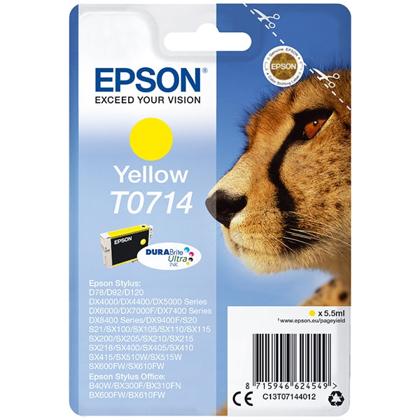 EPSON YELLOW CARTRIDGE D78/DX4000/5000/6000/70 W/FREQUENCY