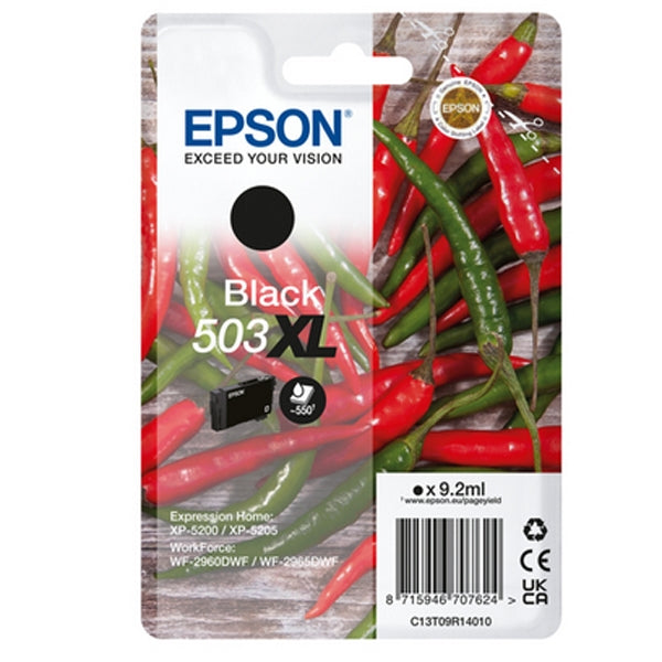 CARTUCHO DE TINTA EPSON NEGRO 503XL XP5200/05/WF2960/65