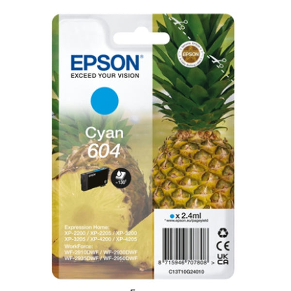 EPSON TINTEIRO AZUL 604 XP2200/05/3200/05/4200/05/WF2910/30/35/50