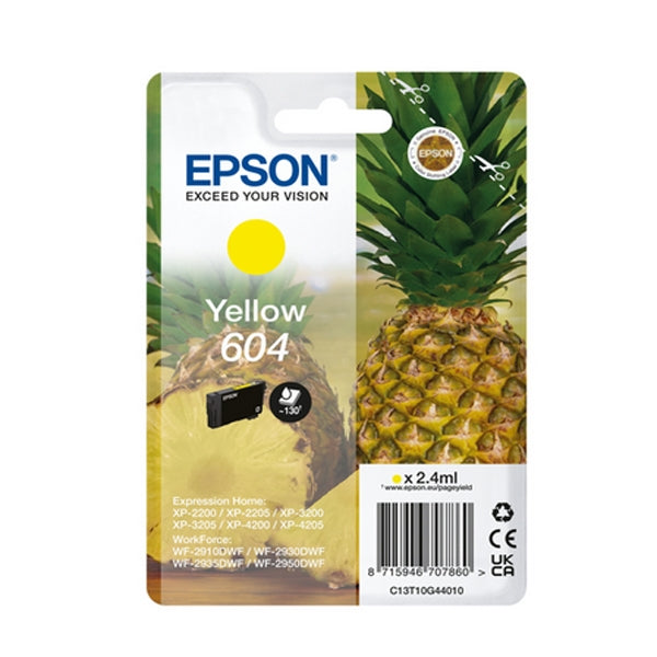 EPSON YELLOW INK 604 XP2200/05/3200/05/4200/05/WF2910/30/35/50