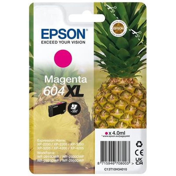 TINTA EPSON MAGENTA 604XL XP2200/05/3200/05/4200/05/WF2910/30/35/50