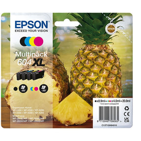 PACK TINTA EPSON 4 COLORES 604XL XP2200/05/ 3200/05/ 4200/05/ WF2910/30/ 35/ 50