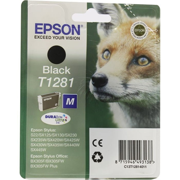 EPSON INK CARTRIDGE BLACK M S22/SX125/130/425W/BX305F W/RADIO FRE