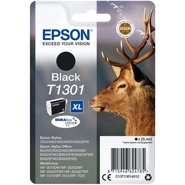 CARTUCHO DE TINTA NEGRO EPSON XL SX525/620/B42/935/WF-7