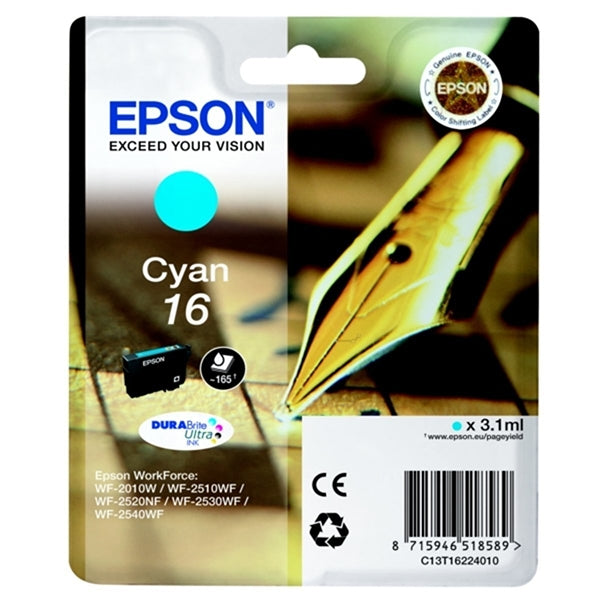 EPSON INK CARTRIDGE BLUE 16 DURABRITE ULTRA INK