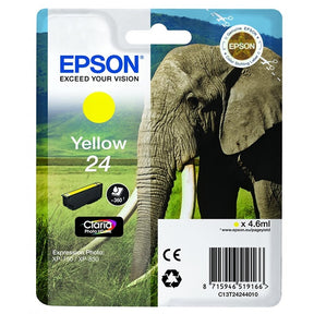 EPSON YELLOW INK 24 CLARIA PHOTO HD XP-850/750/950/55/860/760/960