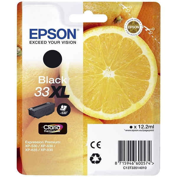 CARTUCHO DE TINTA EPSON 33XL CLARIA PREMIUM XP-530/630/635/830